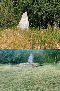 Памятник в Бельмесево восстановлен после обращения жителей